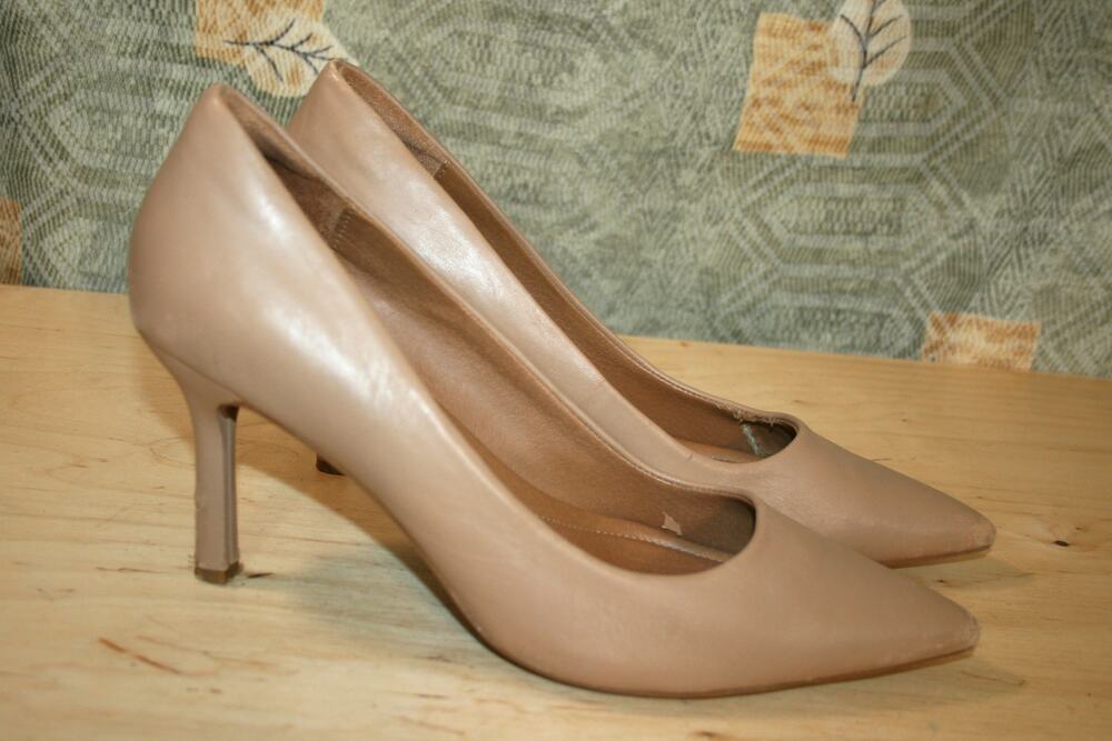 Nordstrom Rack Beige Leather Leather Pumps 13 M
